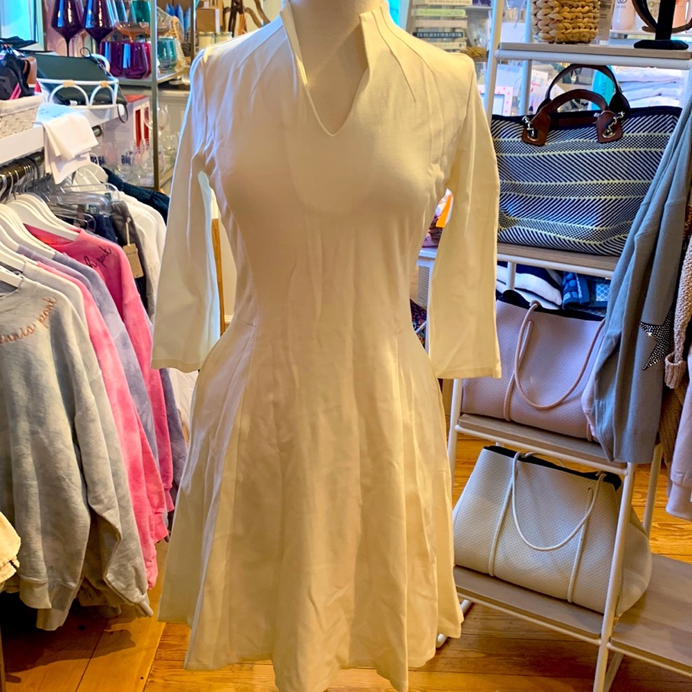 Jude Connally ,nwt cream seamed dress